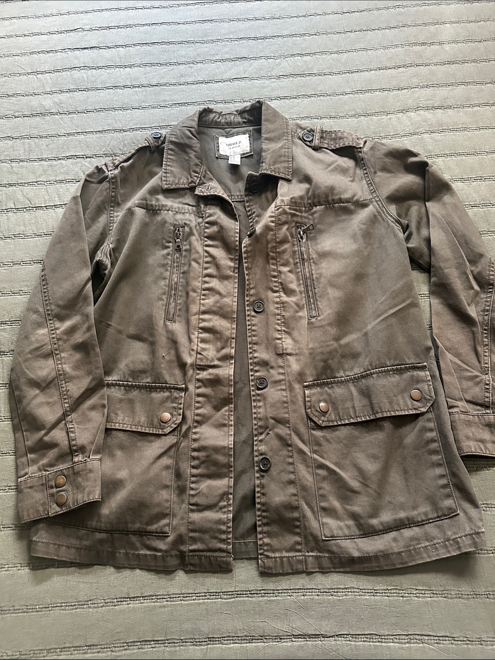 Forever 21 Olive Green Utility Jacket